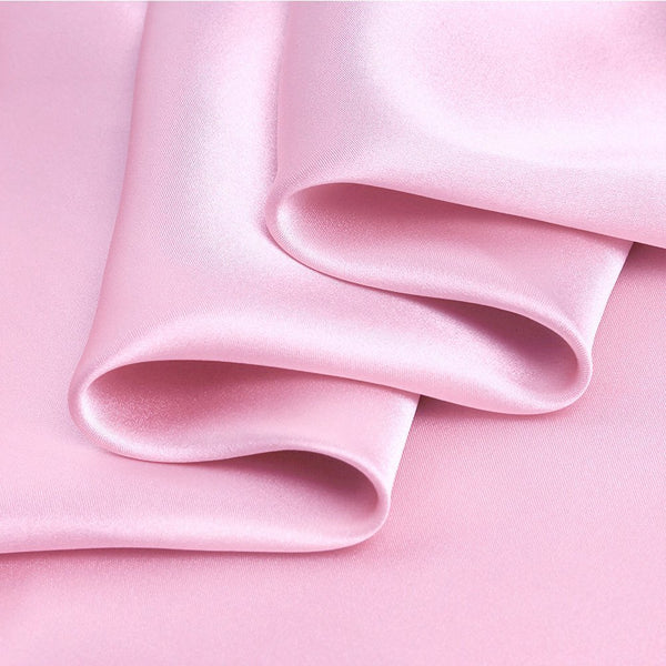 Color-Plain Cherry Blossom Pink Viscose Silk