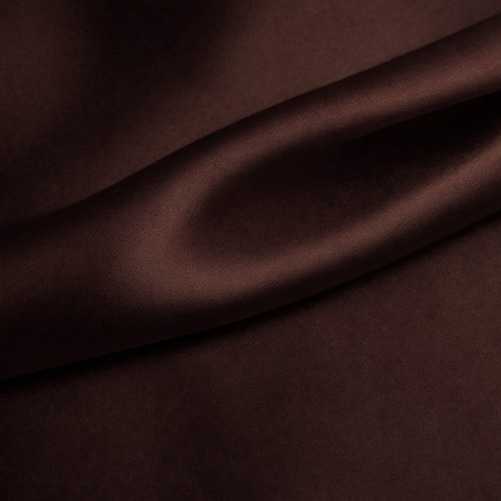 Chocolate Brown-Viscose Silk-ST55100