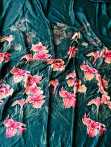 Floral Silk Suit