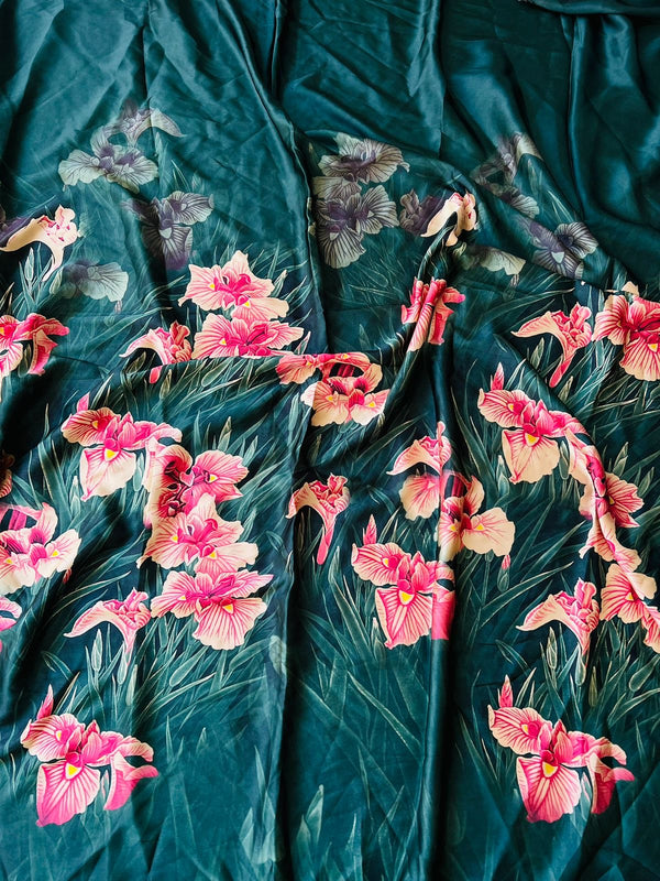 Floral Silk Suit