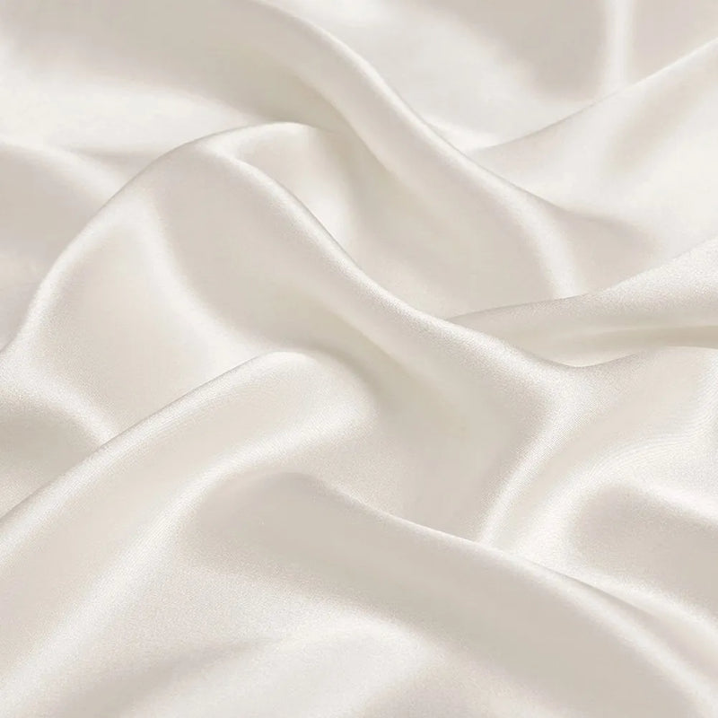 Color-Plain Off White Viscose Silk