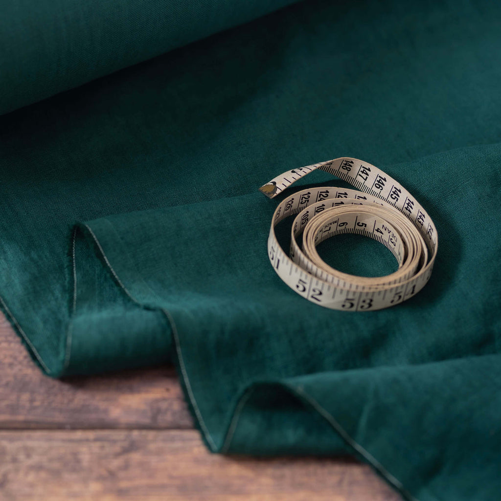 2pc-Natural Linen-Dark Forest Green-CL55561993
