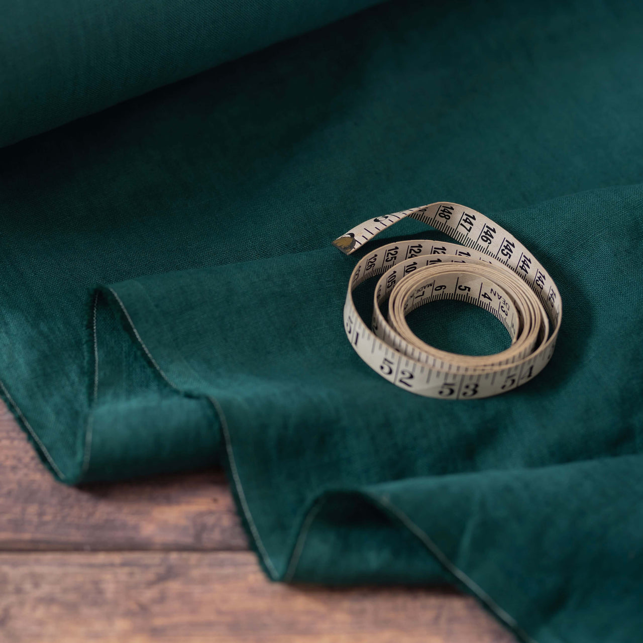 2pc-Natural Linen-Dark Forest Green-CL55561993