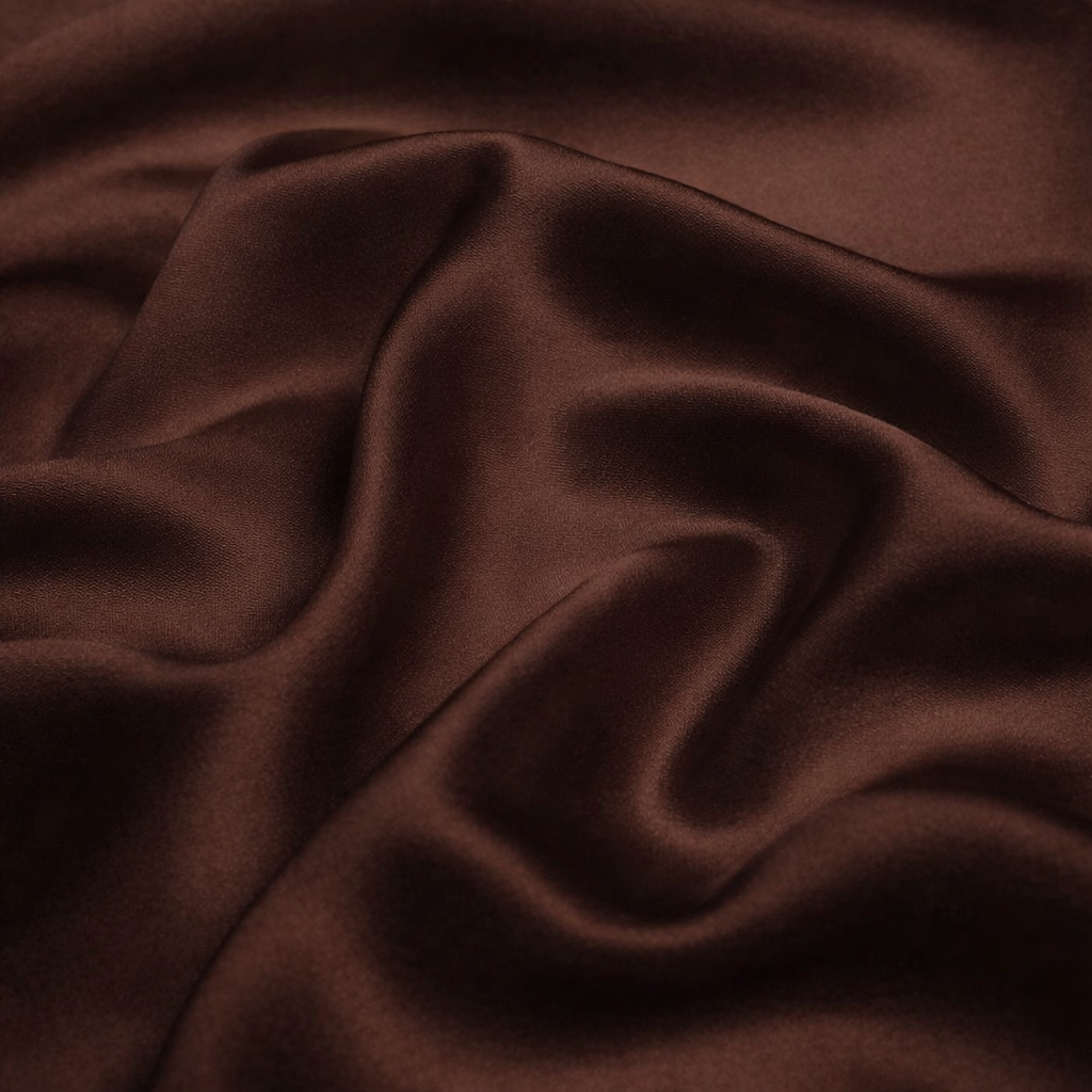 Chocolate Brown-Viscose Silk-ST55100