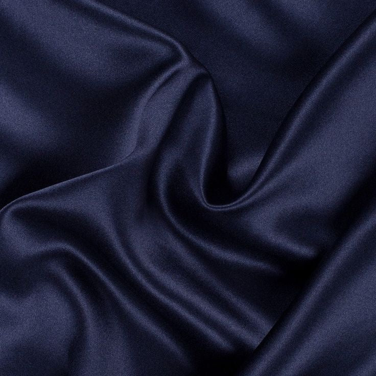 Charmeuse Silk-Navy-DY7701