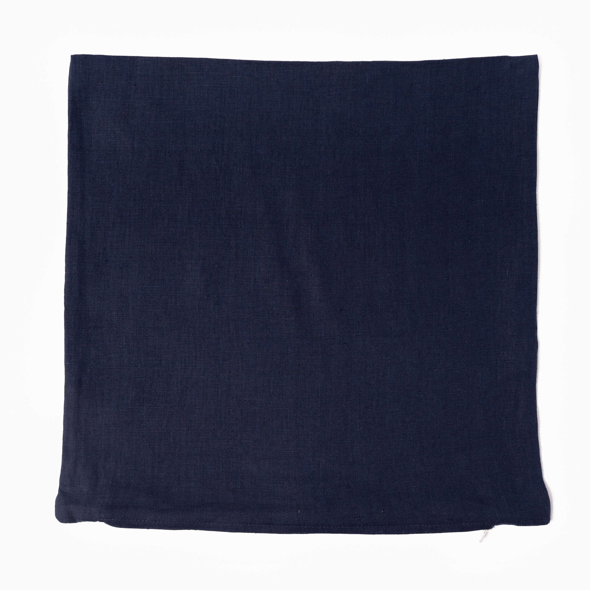 Navy Blue Linen Cushion Cover