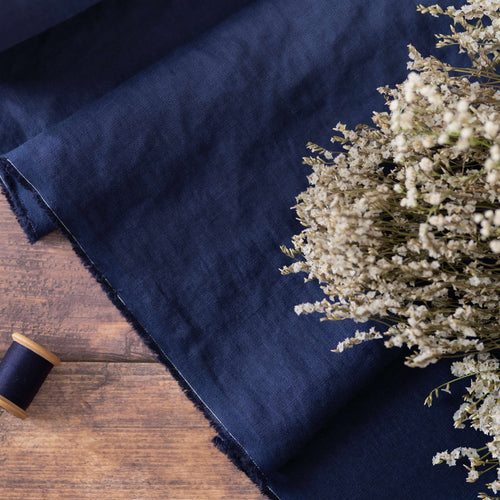 2pc-Natural Irish Linen-Midnight Navy-CL147400