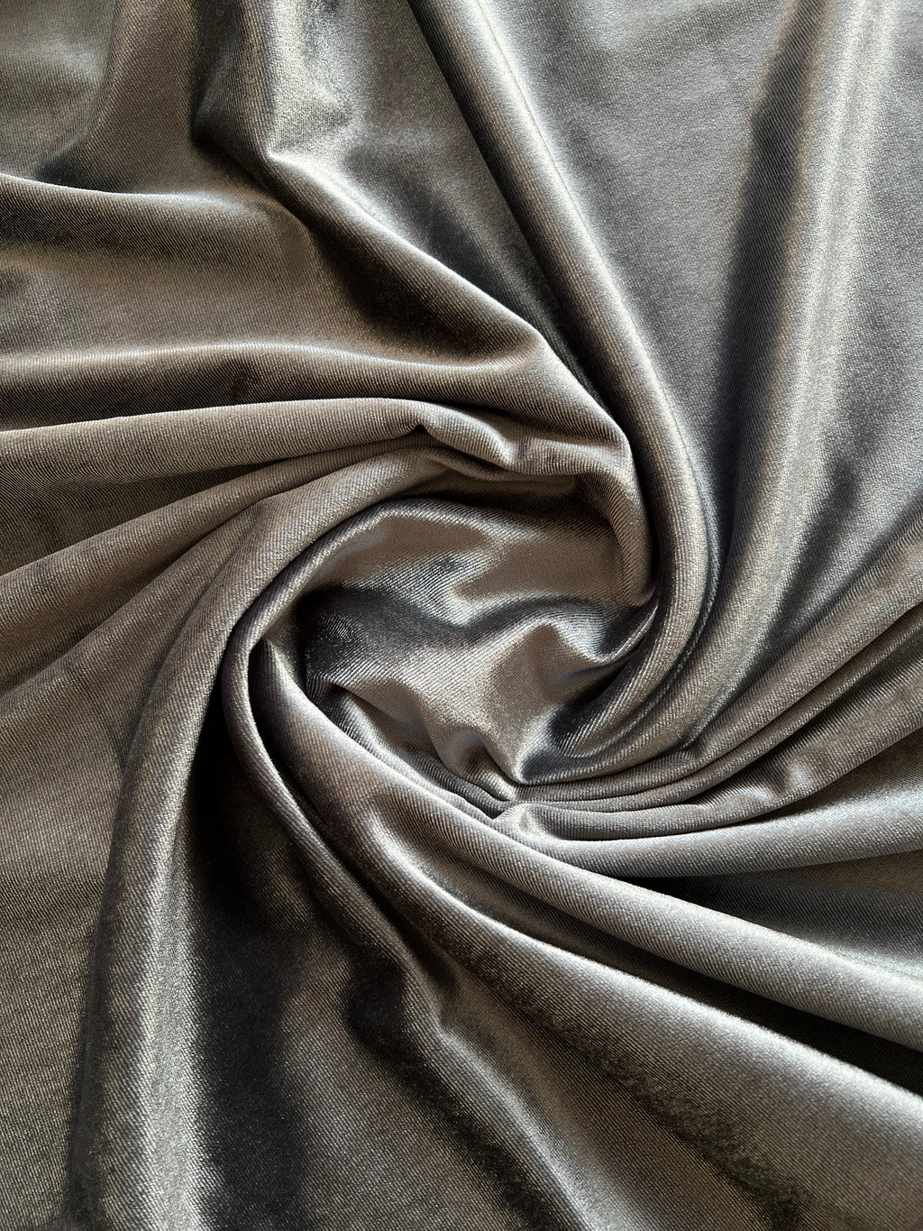 Micro 5000-Premium Grey Plain Velvet-2pc Suit