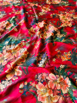 Floral Silk Suit