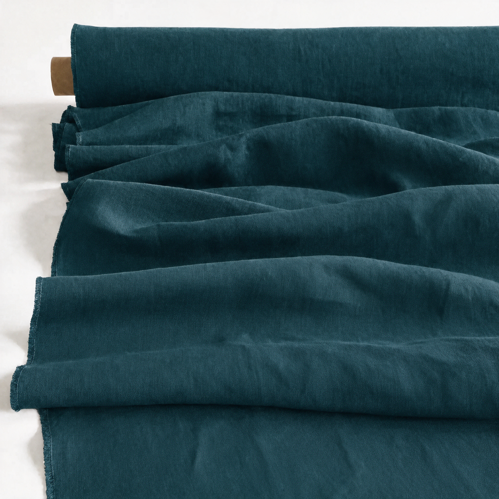 2pc-Natural Irish Linen-Teal Blue-CL1478001