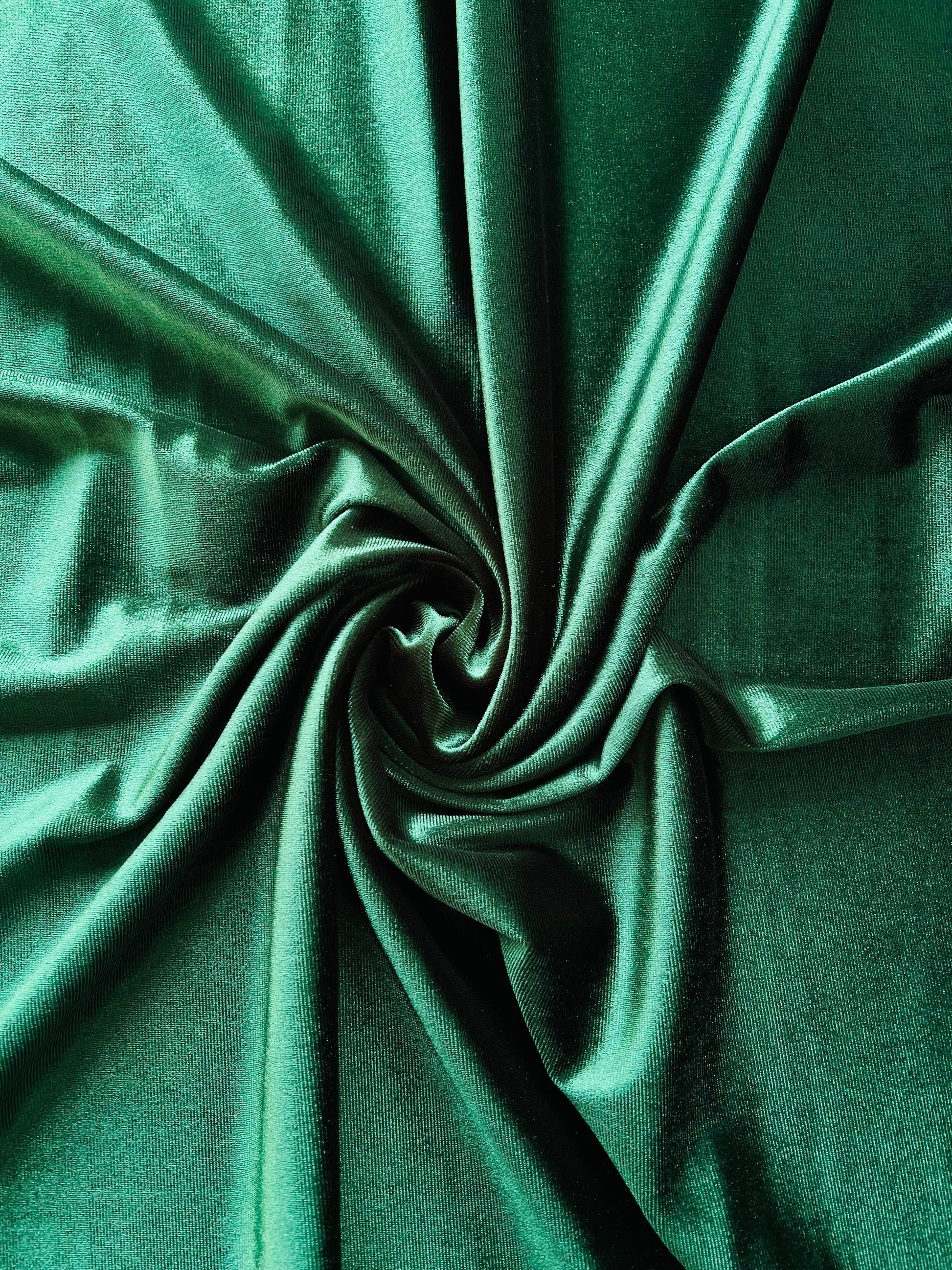 Micro 5000-Brewster Green Plain Velvet-2pc Suit