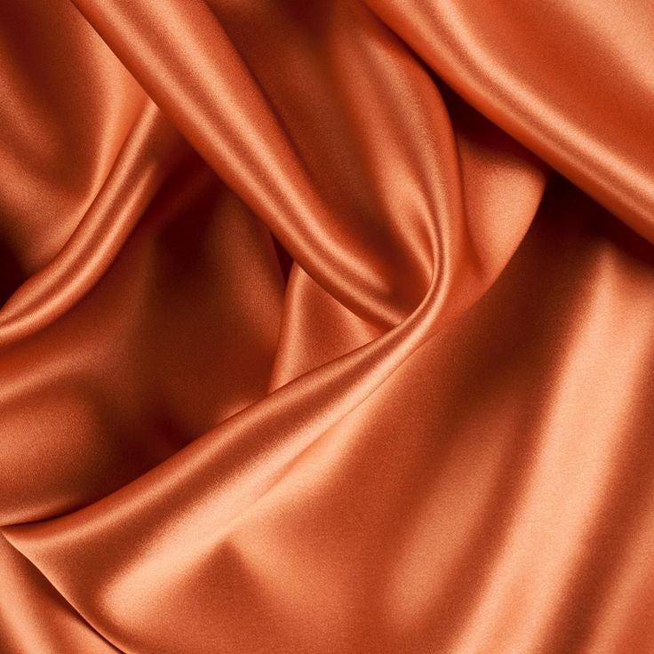 Color-Plain Orange Soft Silk