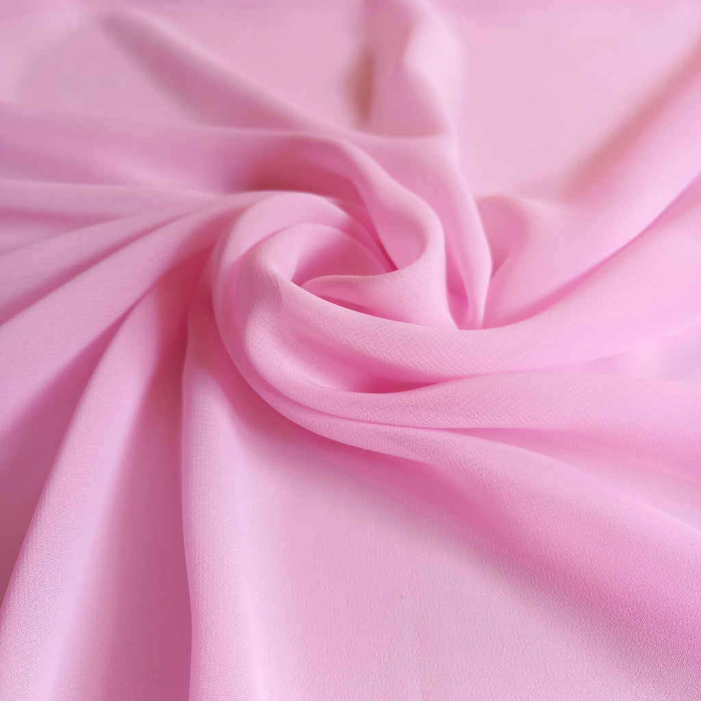 Plain Baby Pink Chiffon fabric-DP2795440