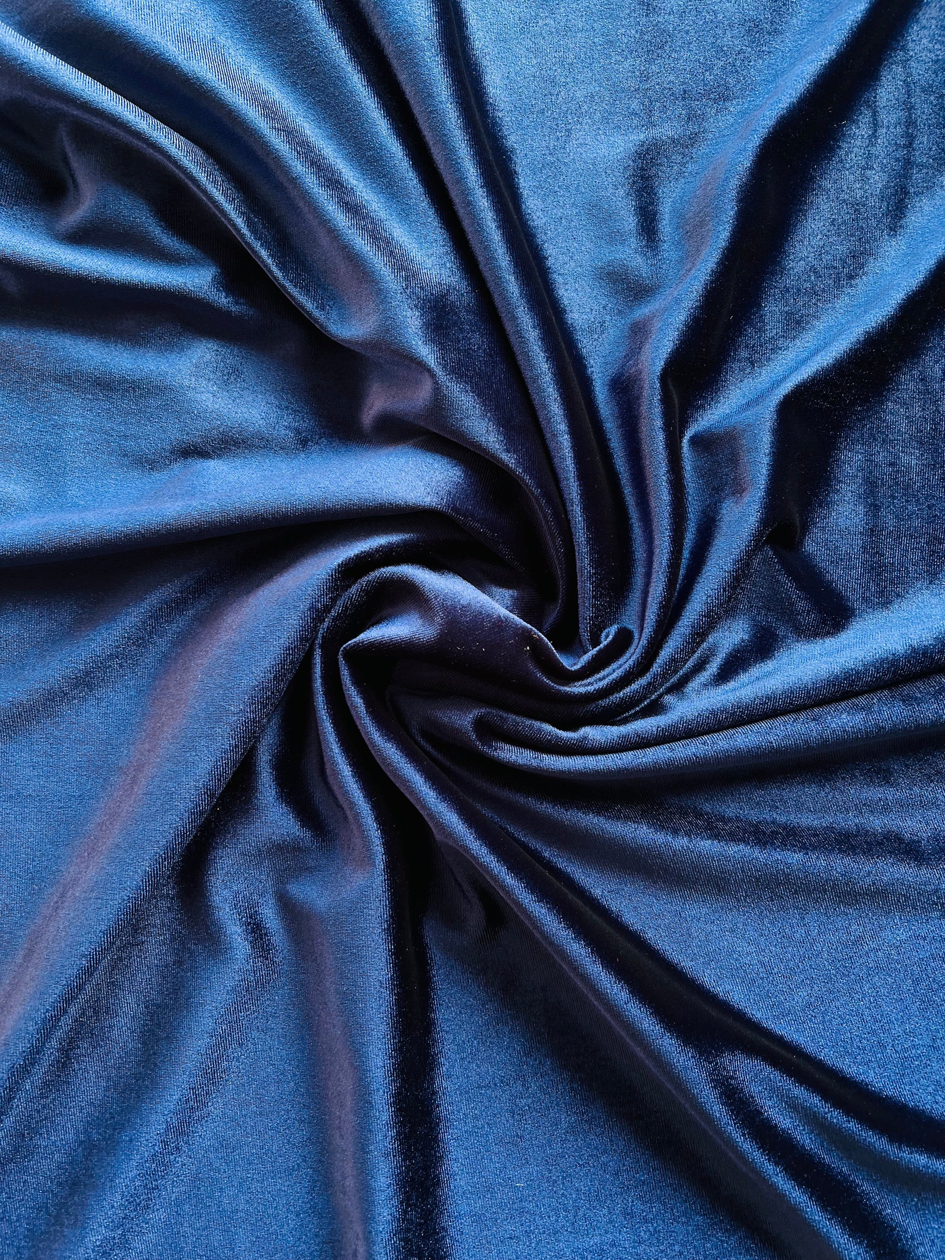 Micro 5000-Premium Navy Plain Velvet-2pc Suit
