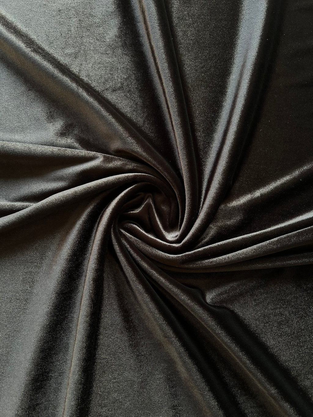 Micro 5000-Premium Jet Black Plain Velvet-2pc Suit