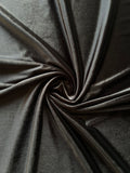 Micro 5000-Premium Jet Black Plain Velvet-2pc Suit