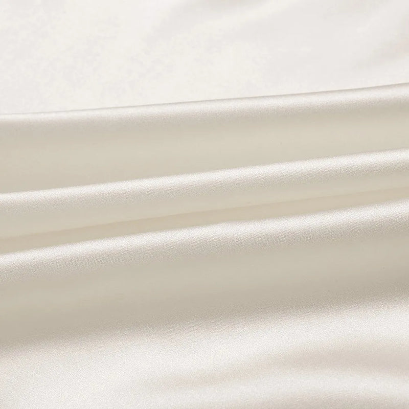 Color-Plain Off White Viscose Silk