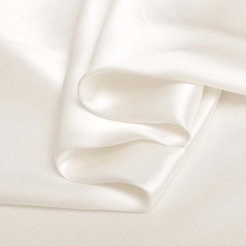 Color-Plain Off White Viscose Silk