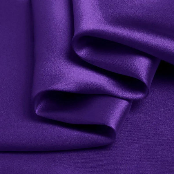 Color-Plain Solid Purple Viscose Silk