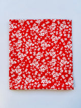 ADORN RED Floral Swiss-z1786