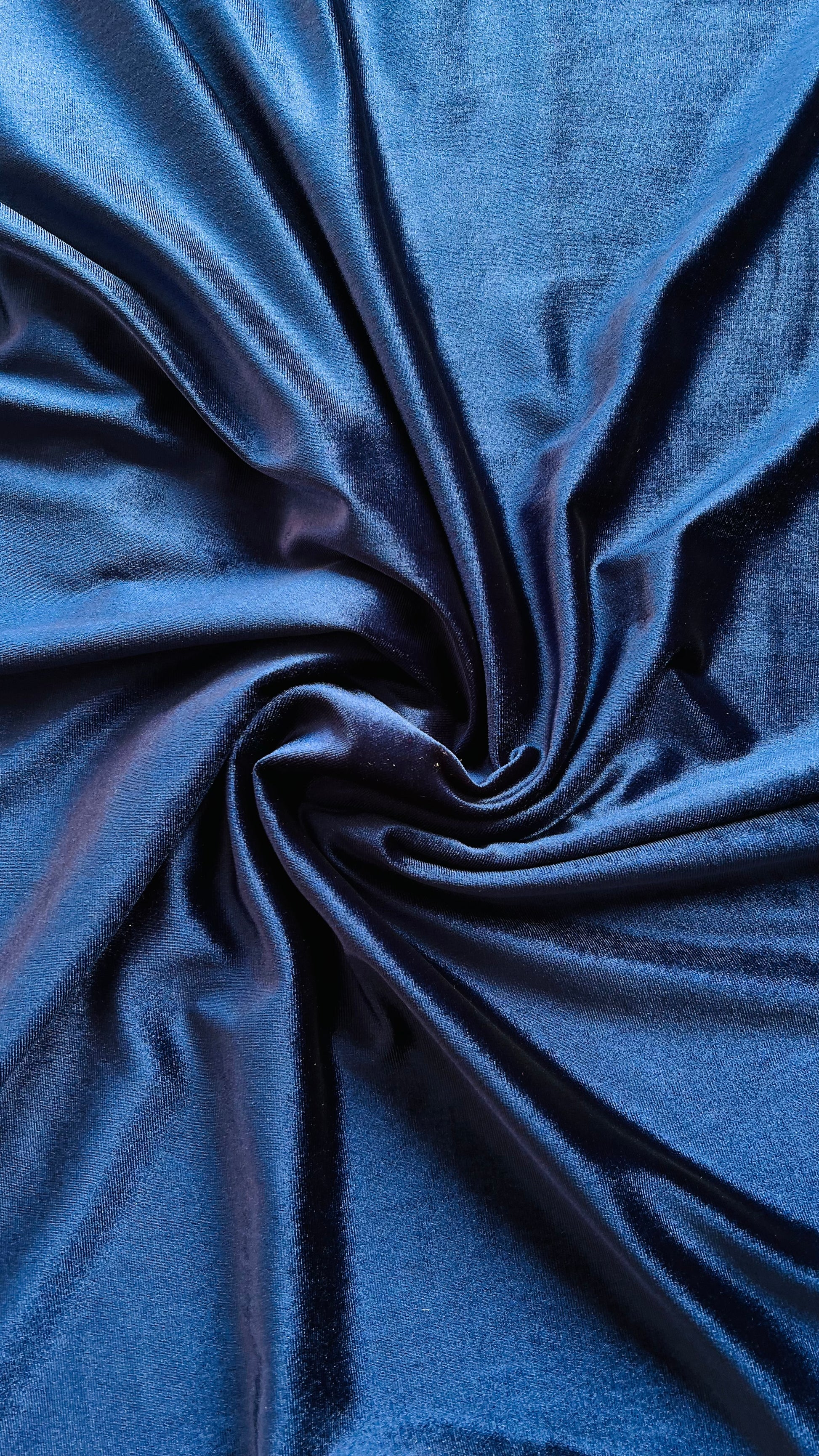 Micro 5000-Premium Navy Plain Velvet-2pc Suit