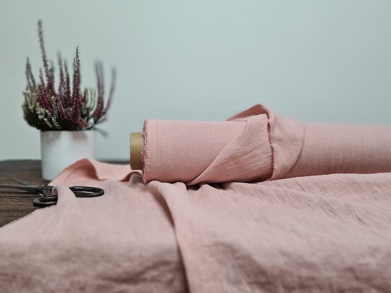2pc-Natural Linen-Salmon Pink-CL147322