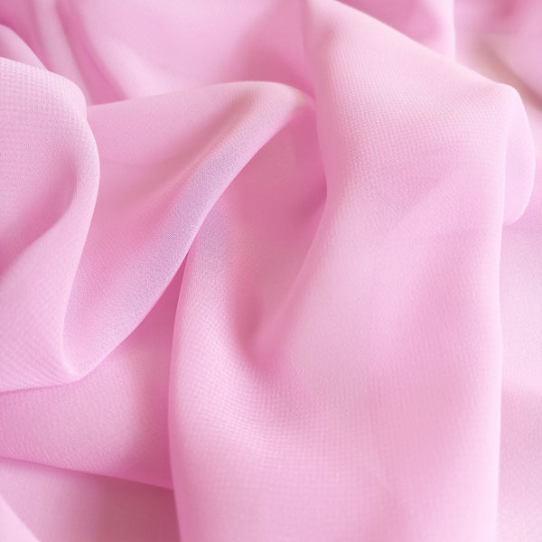 Plain Baby Pink Chiffon fabric-DP2795440