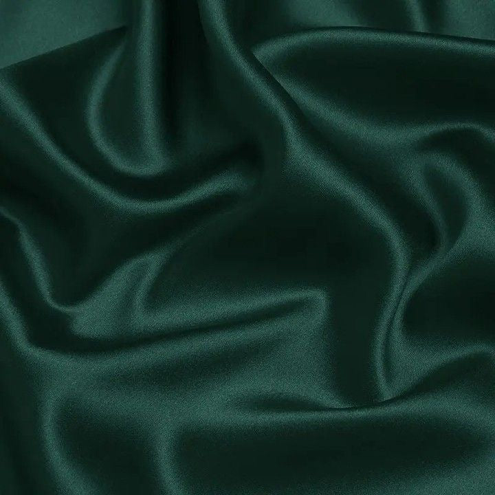 Color-Plain Dark Green Viscose Silk