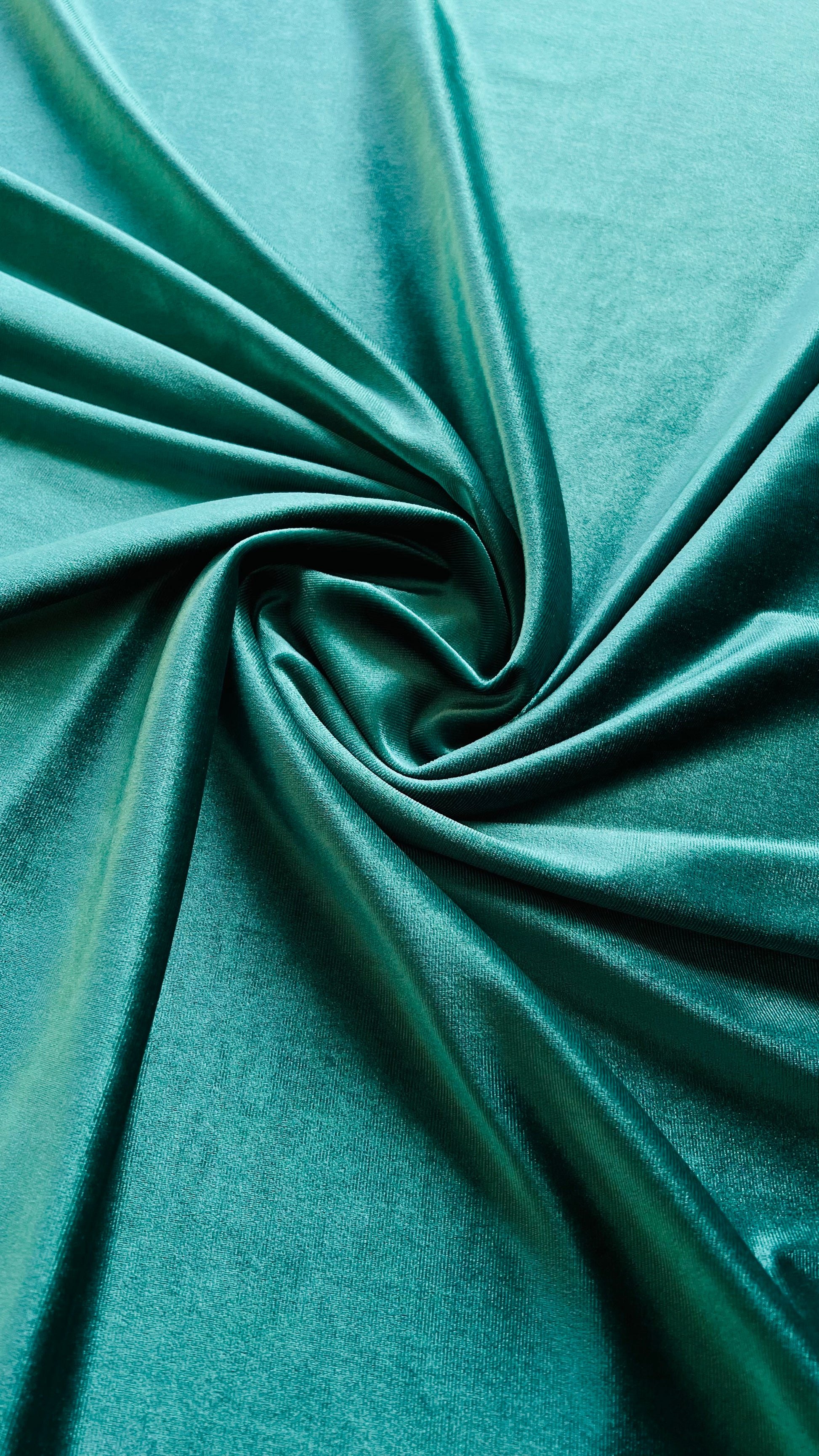 Micro 5000-Premium Sea Green Plain Velvet-2pc Suit