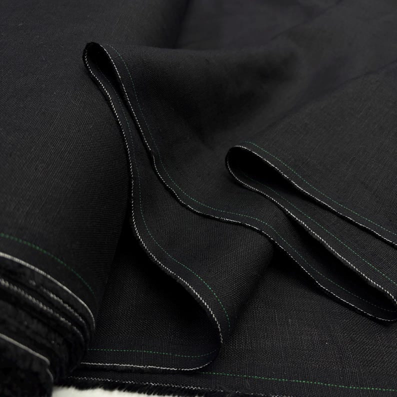 2pc-Natural Irish Linen-Black-CL14731937