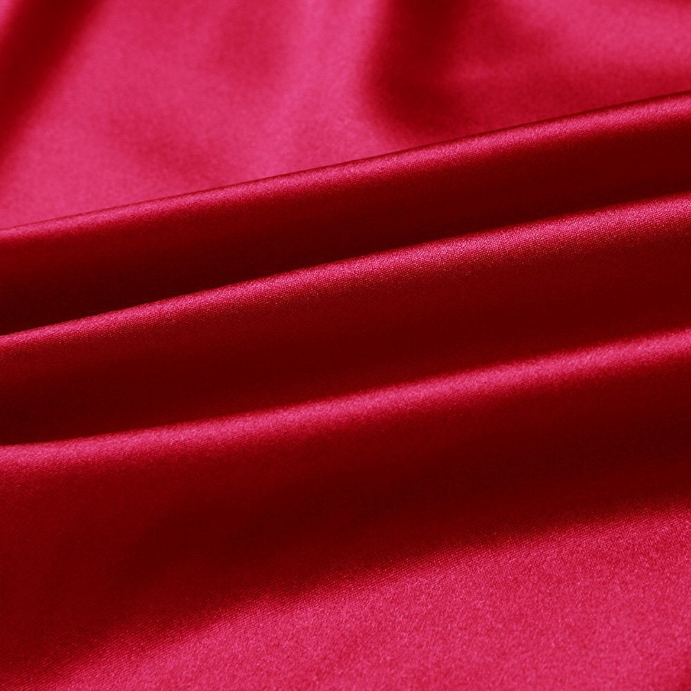 Scarlet Red-Viscose Silk-ST33599
