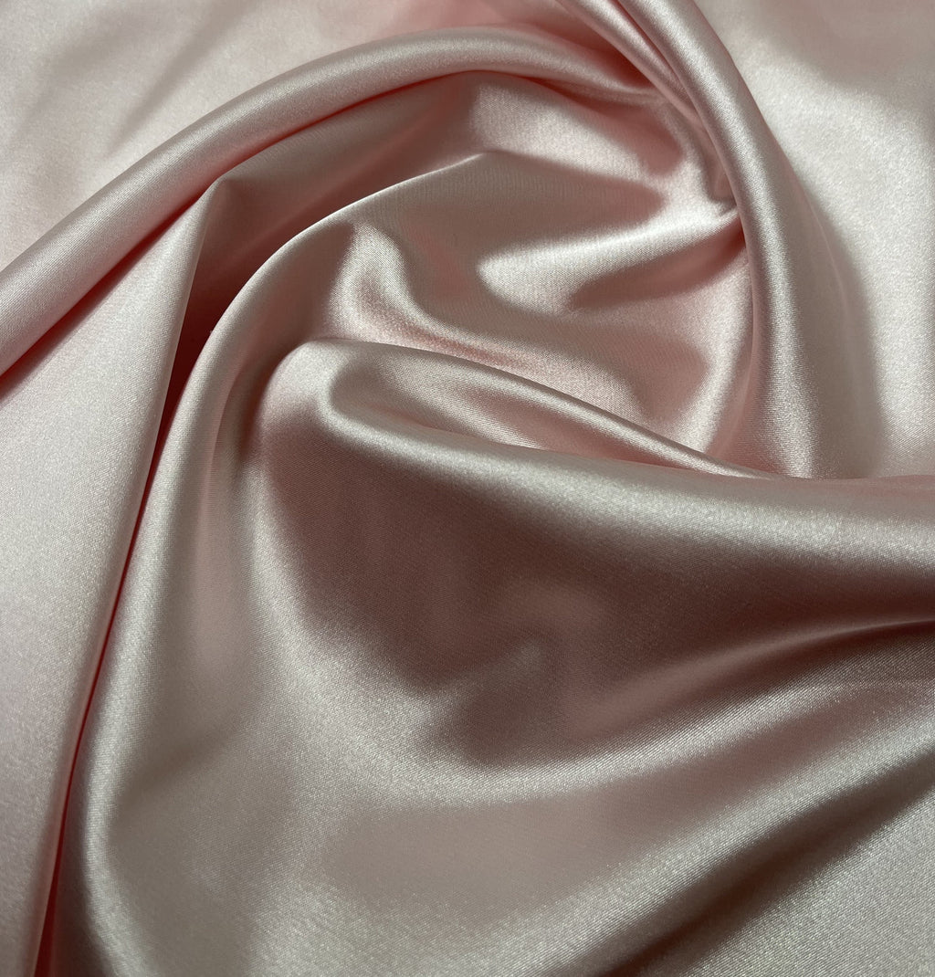 Premium-Plain Light Blush Viscose Silk