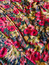 Floral Silk Suit