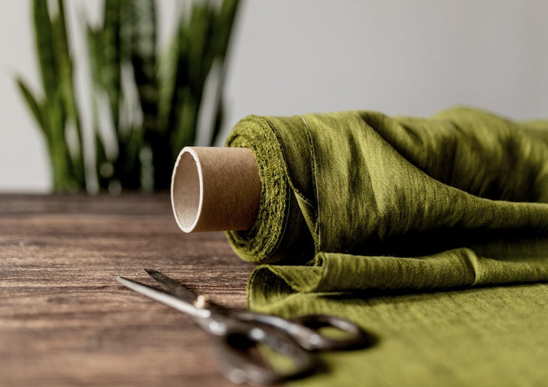 2pc-Natural Linen-Moss Green-CL141682