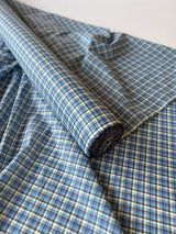 Blue Checkered-Linen-2pc Suit-CT2747205