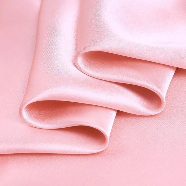 Color-Plain Light Pink Viscose Silk