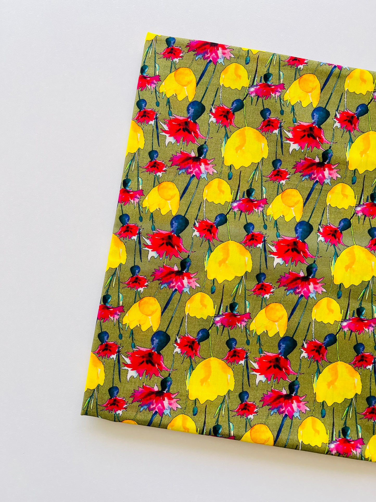 Lemon Juniper Floral Printed Lawn - 2pc Suit