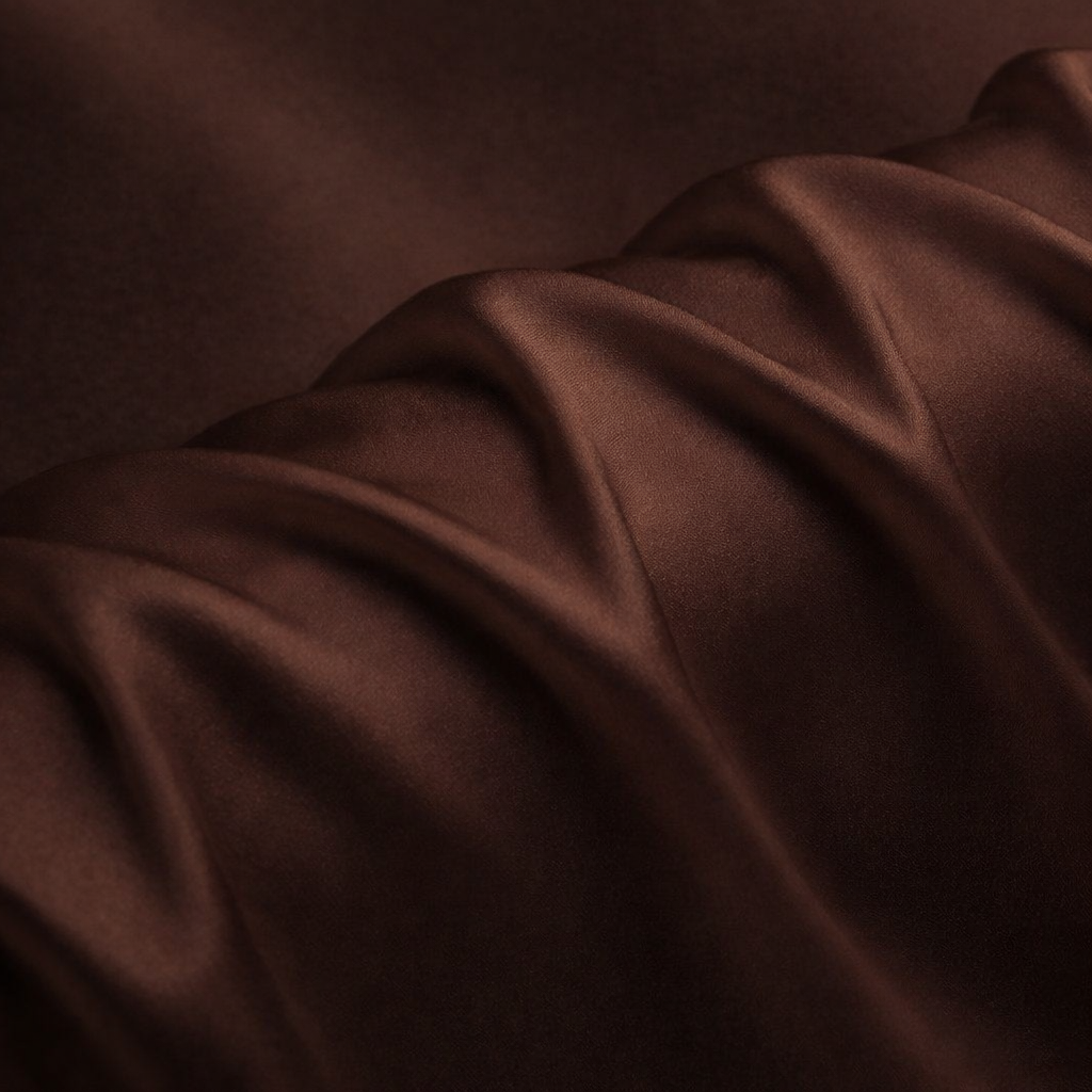 Chocolate Brown-Viscose Silk-ST55100