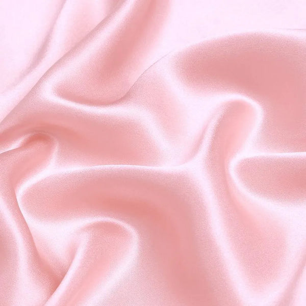 Color-Plain Light Pink Viscose Silk