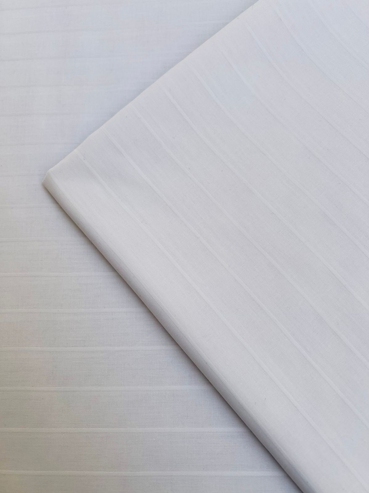 Unstiched Kurtha Lawn | Self print Strip Off white Lawn Cotton