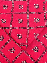 Rose Red Digital Print - Unstitched Khaddar