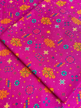 Shocking Pink Delight - Unstitched Khaddar