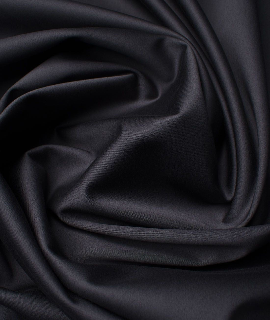 Dark Charcoal Grey Soft Blend Cotton