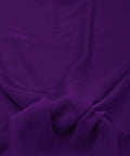 Color-Plain Dark Purple Georgette