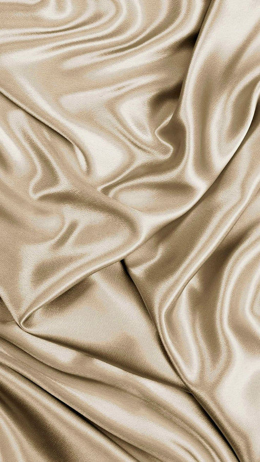 Color-Plain Light Golden Viscose Silk