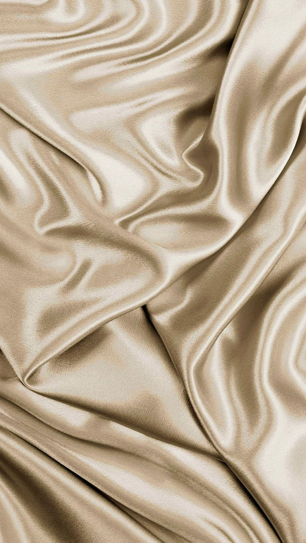 Color-Plain Light Golden Soft Silk