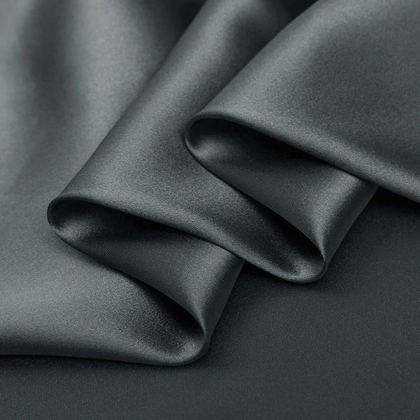 Color-Plain Grey Soft Viscose Silk