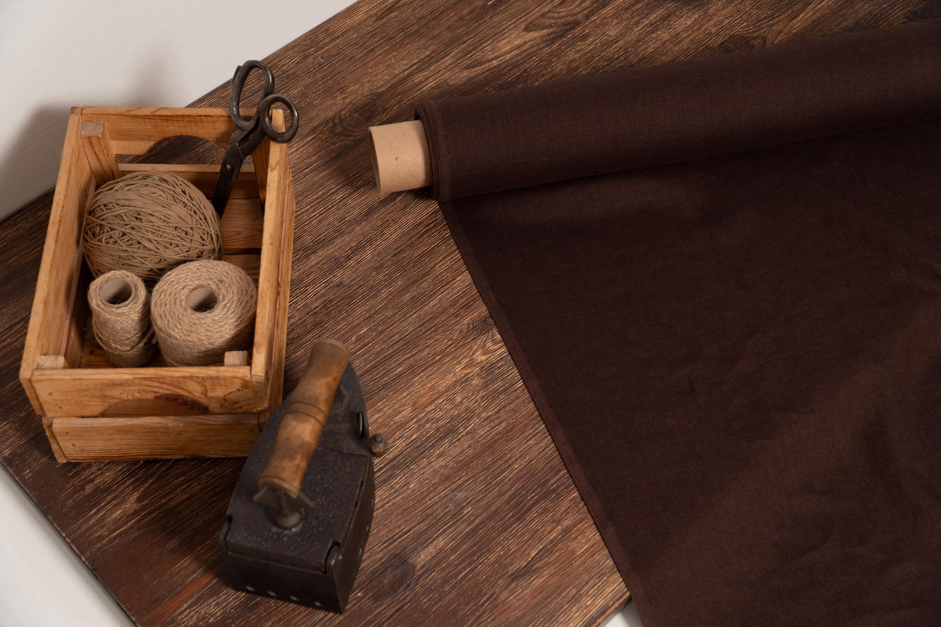 2pc-Natural Irish Linen-Cocoa Brown-CL1476500