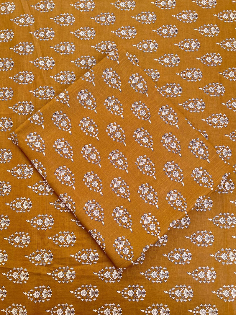 Mustard Cultural Chic - Unstitched Khaddar