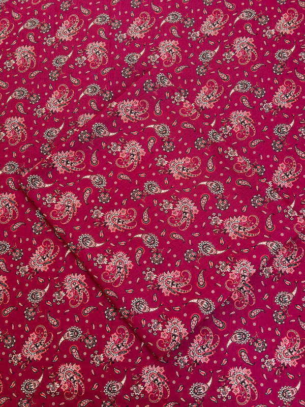 Heritage Maroon - Unstitched Khaddar